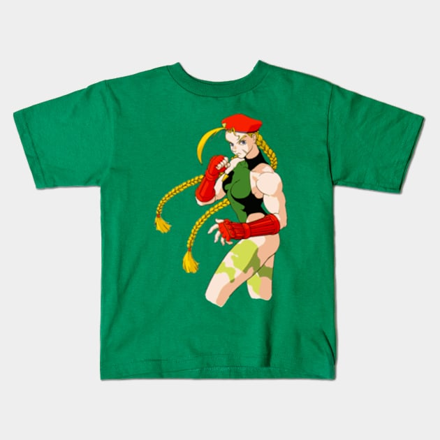 Shadaloo Assassin Kids T-Shirt by winsarcade